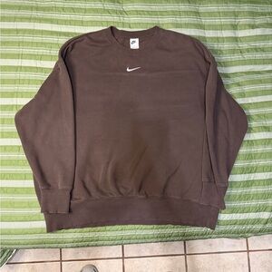 Nike Men's Chocolate Crewneck Sweater